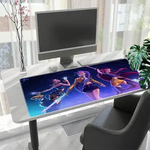 Trendy Anime Mouse Pad with Rubber Base, Polyester Fiber Desk Mat, Large Size for Gaming, Laptop, Office, Professional Esports Mouse Pad