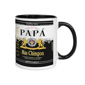 El Papa Mas Chingon Mug Papa Modelo Coffee Cup 11oz 15oz Father's Day Mug, Mexican Gift for Him, Funny Spanish Gift for Mexican Dad Drinkware Reuse