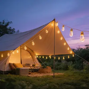 Outdoor Solar String Lights, 8 Lighting Modes, Solar Garden Decor, Ideal for Yard, Fence, Wedding, Party Decoration