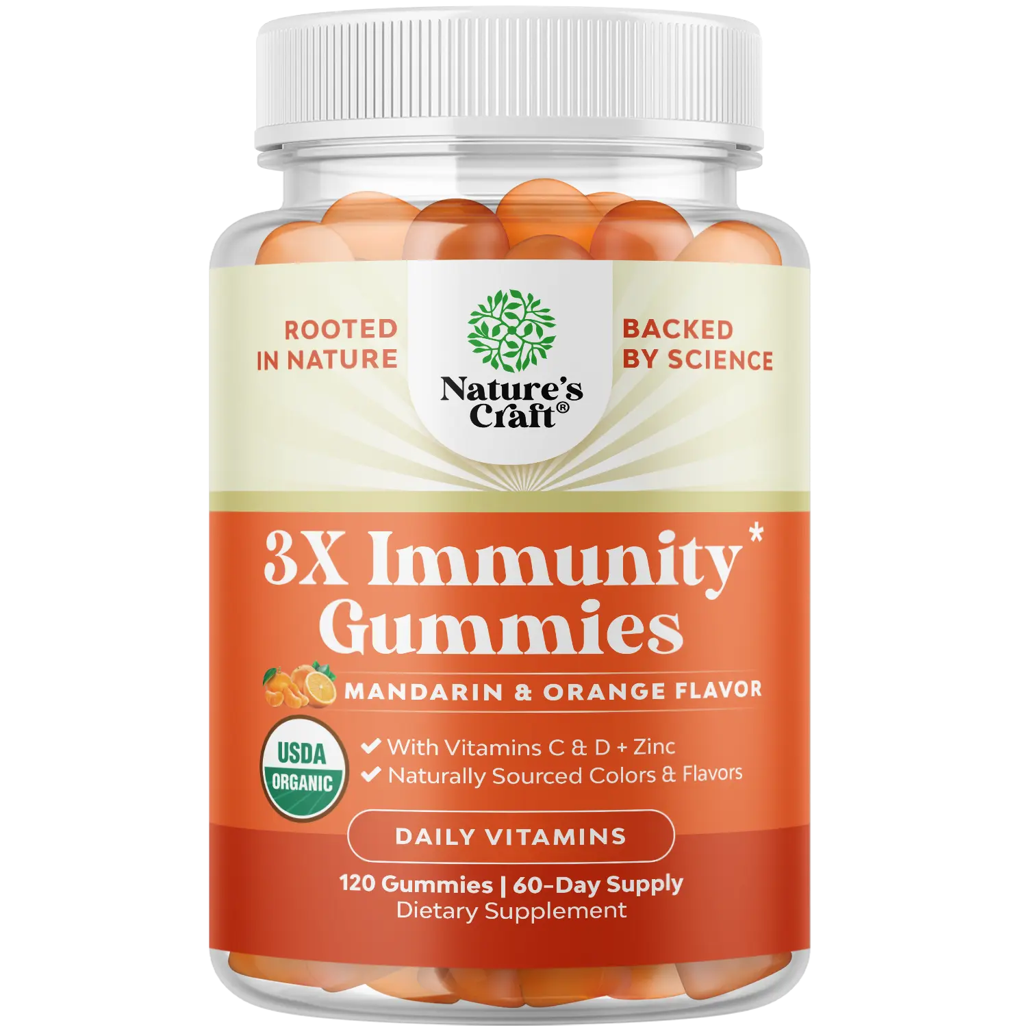 3X Immunity Gummies - 120 Gummies Supplement Healthcare