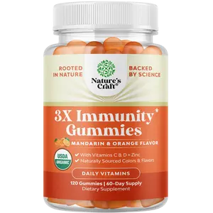 3X Immunity Gummies - 120 Gummies Supplement Healthcare