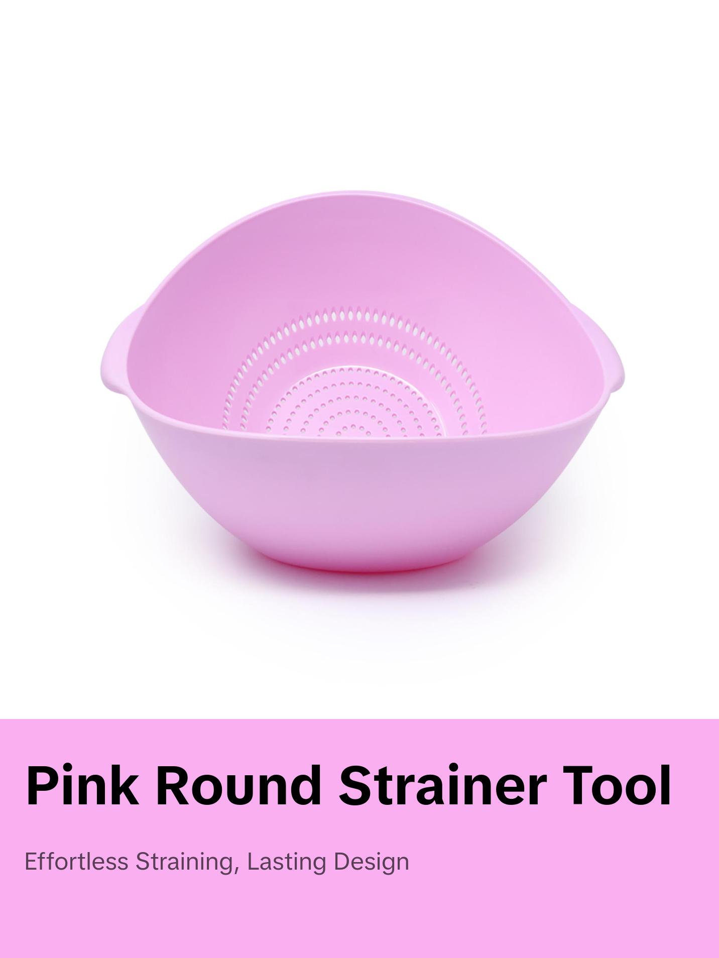 Pink Round Strainer