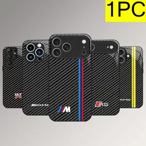 for iPhone 17/16/15/14/13/12/11 air/pro/promax/plus Carbon fiber texture mirror mobile phone Protective case glass case 995