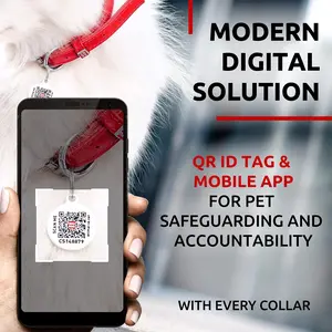 Bright Red Soft Leather XS Dog Collar