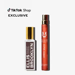 MILK & AMBER Fragrance Duo - Ellis Brooklyn SUPER AMBER Eau De Parfum 10ml + MILK WOOD 15ml Fragrance Oil Rollerball Bundle, Woods Vanilla Amber Musk Value Set