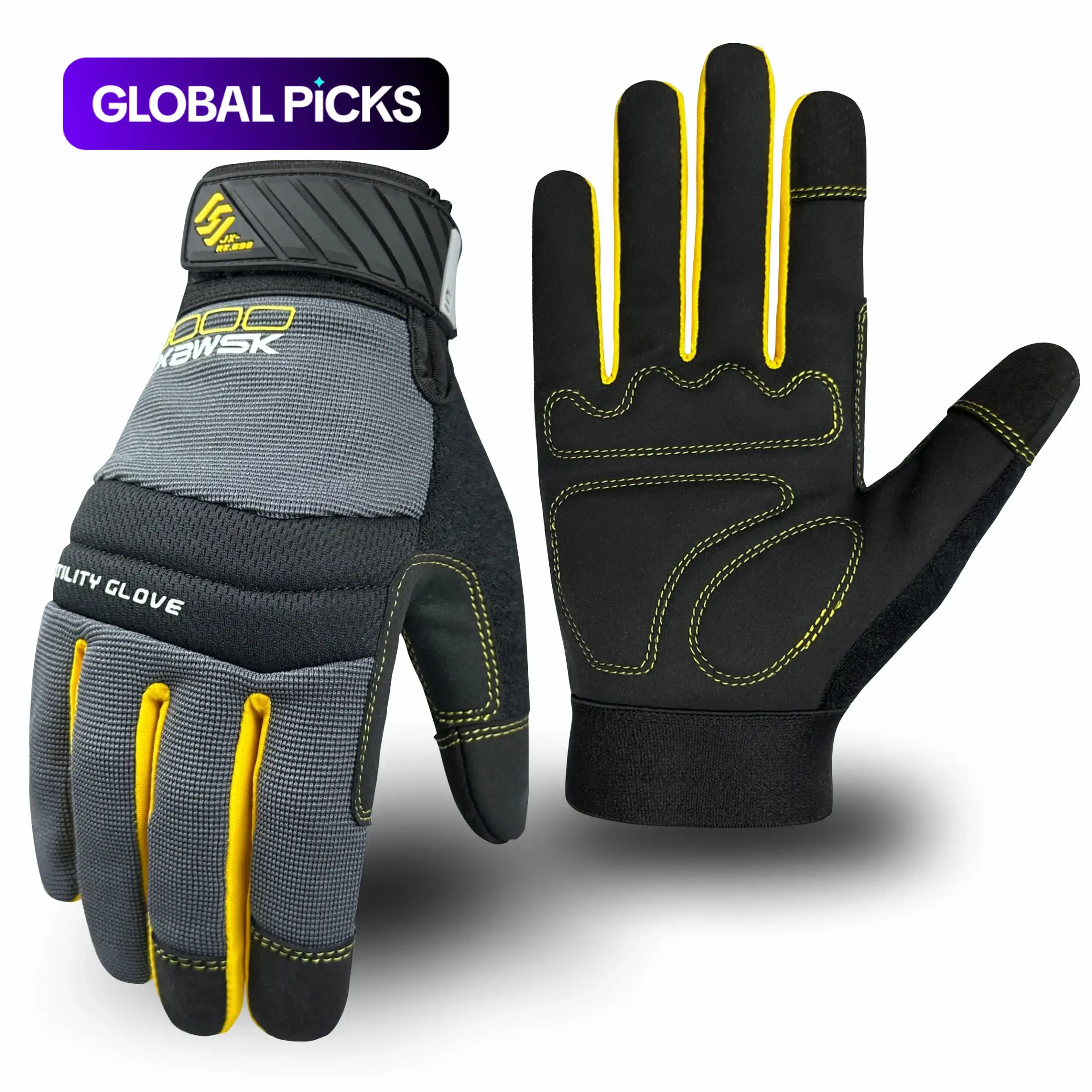 High-Performance Unisex Touchscreen Multipurpose Work Gloves, Protective Safety Construction Gloves, Ideal for Mechanics, Gardening and Outdoor Use #GLOBAL PICKS