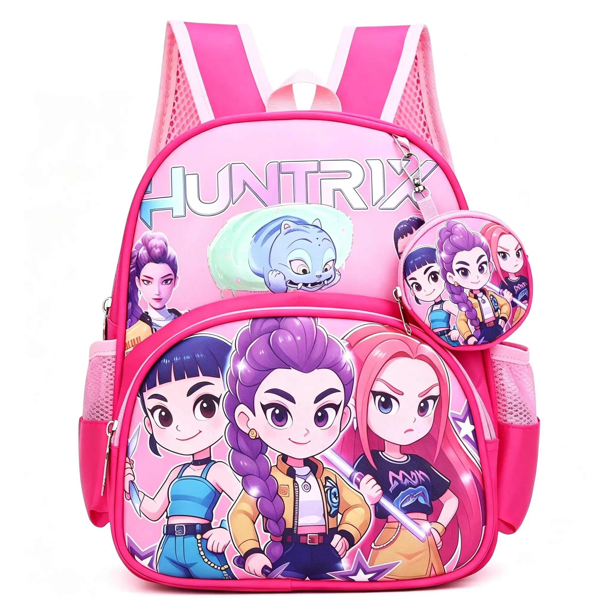 2026 New K-Pop Devil Hunter Backpack(with coin purse) - Back-to-schoolessential, breathable and lightweight,perfect for school and travel.