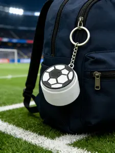 3D Printed Stress Relief Keychain Ball Toy, Creative Clicker Pendant, Club Memorial Gift, Fun and Unique Accessory