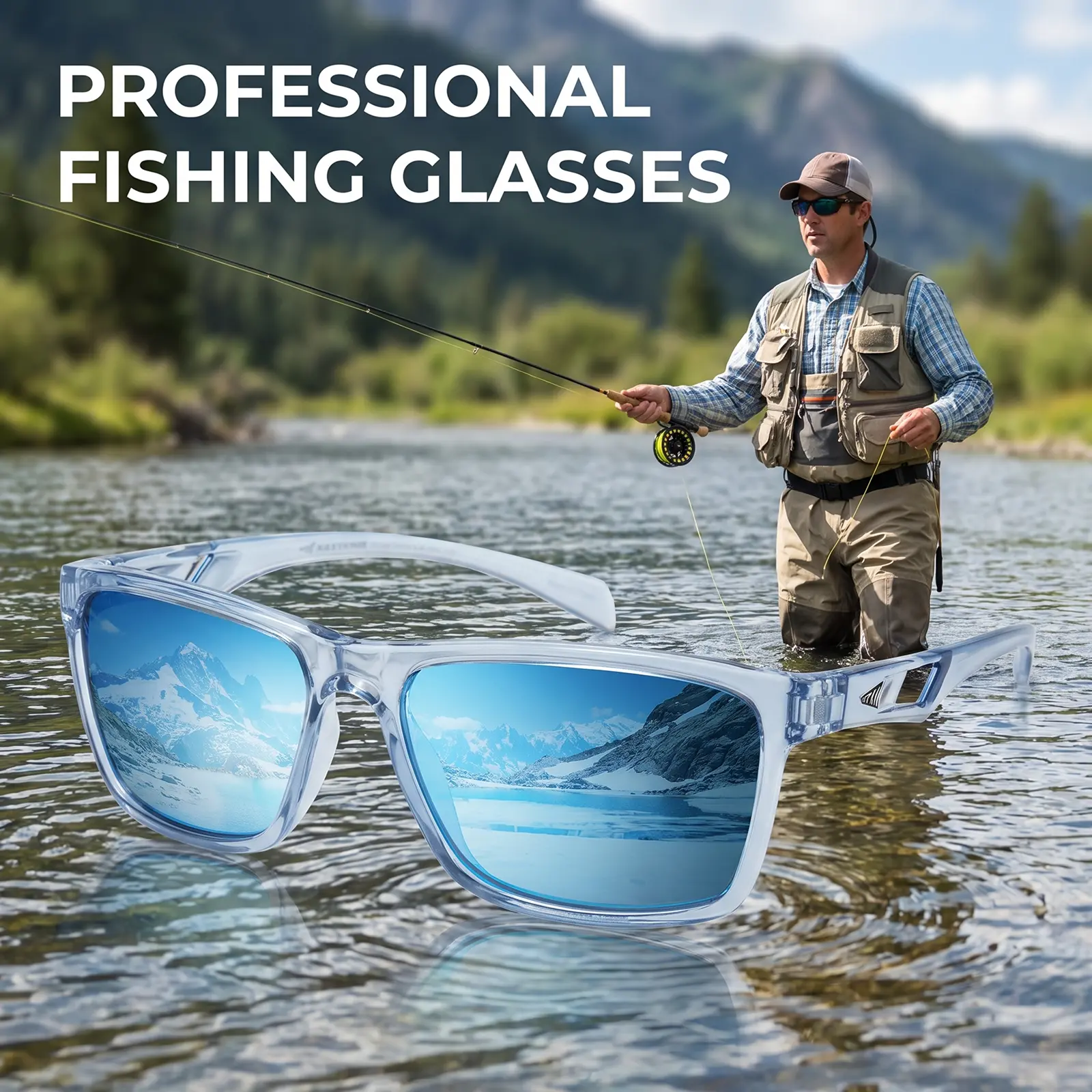 KastKing Polarized Sport Fishing Sunglasses for Men and Women,Ideal for Driving Cycling and Running,UV Protection