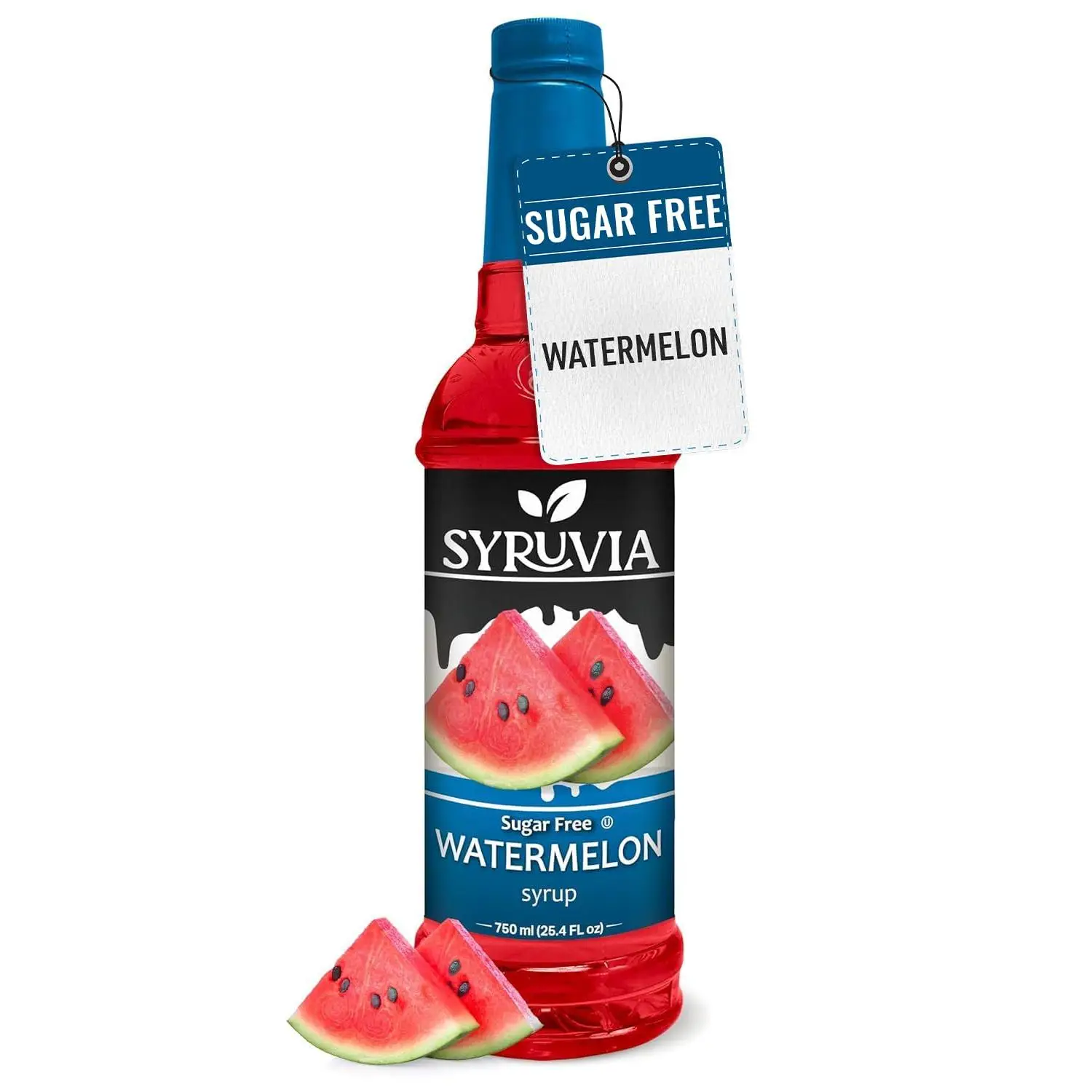 Syruvia Sugar Free Watermelon Syrup For Drinks, 25.4 Ounces Watermelon Flavoring Syrup Beverage Sweet