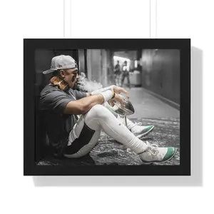 [Sale off up to 65%][Free Ship][No Frame] Jalen Hurts with Cigar Superbowl Picture Poster Photo Ready to Hang Playoffs poster photo gift eagles superbowl wall decor 2025 MVP bar art POSTER