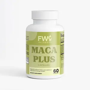 FWCLABS Triple Maca Complex - Premium Organic Black, Red & Yellow Maca Root Supplement | Adaptogenic Botanical Blend with Black Pepper - Non-GMO & Vegetable Capsules - 60 Count