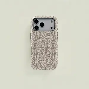 Tiger Print Phone Case, Leopard Animal Texture Classic Pattern, Durable Two-In-One Protection, Fits iPhone 17-12 Pro & Samsung S25-S22 Ultra Series