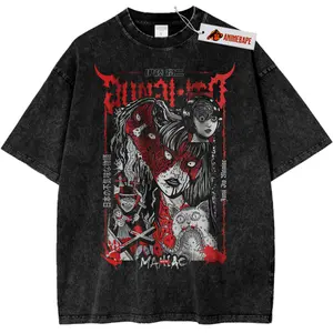 Junji Ito Collection Anime Vintage Tomie T-Shirt Tomie, Unisex S-5XL Graphic Band Tee