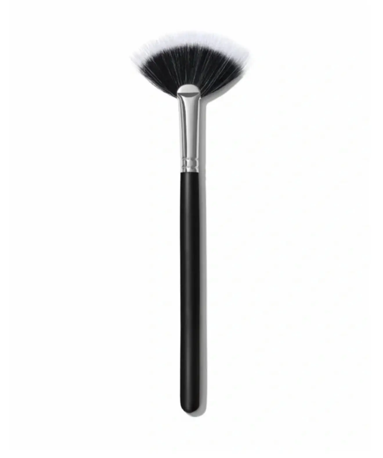 Professional Duo-Fiber Fan Brush - Soft Highlighter & Finishing Tool (Single Unit)
