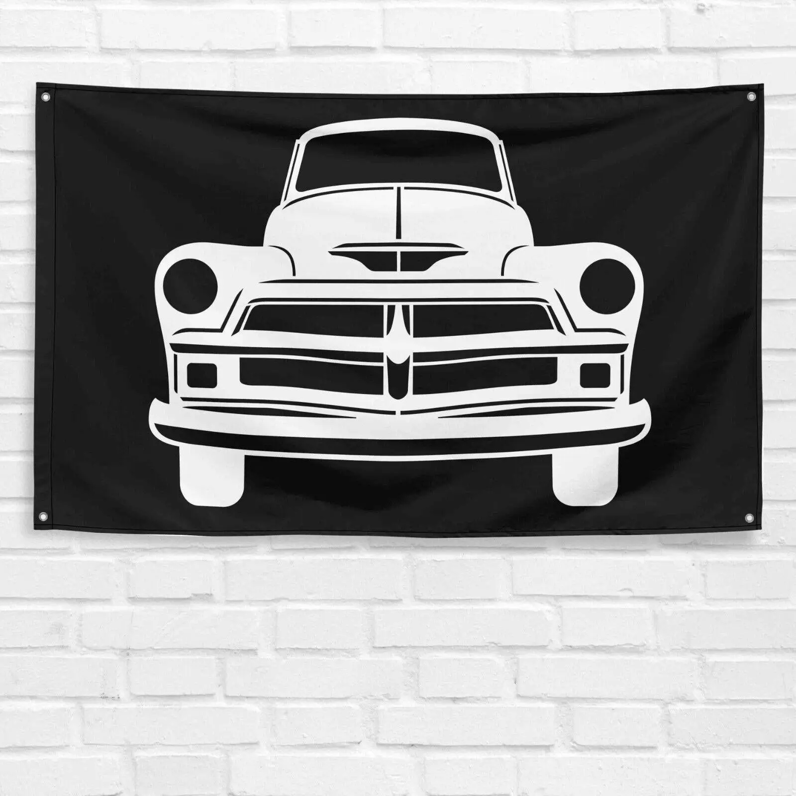 1954-55 Chevy 3100 Themed Polyester Wall Decor Flag, 3x5 ft Single-Sided Synthetic Banner with Vibrant Wear-Resistant Printing, Long Lasting Indoor Man Cave Decor, Birthday Gift Ideas for Grandfathers & Dads, Car, Indoors