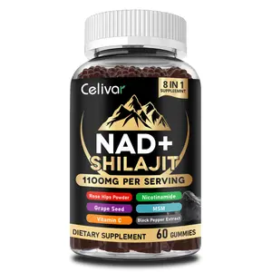 Celivar Nad+Shilajit Himalayan Organic Supplement,Peak Performance Shilajit Gummies Natural Adaptogen for Mental Clarity, Stamina & Sexual Wellness Nutrition  Remedies Healthcare Fitness collagen clean natural energy  Edible immune support Brain Booster