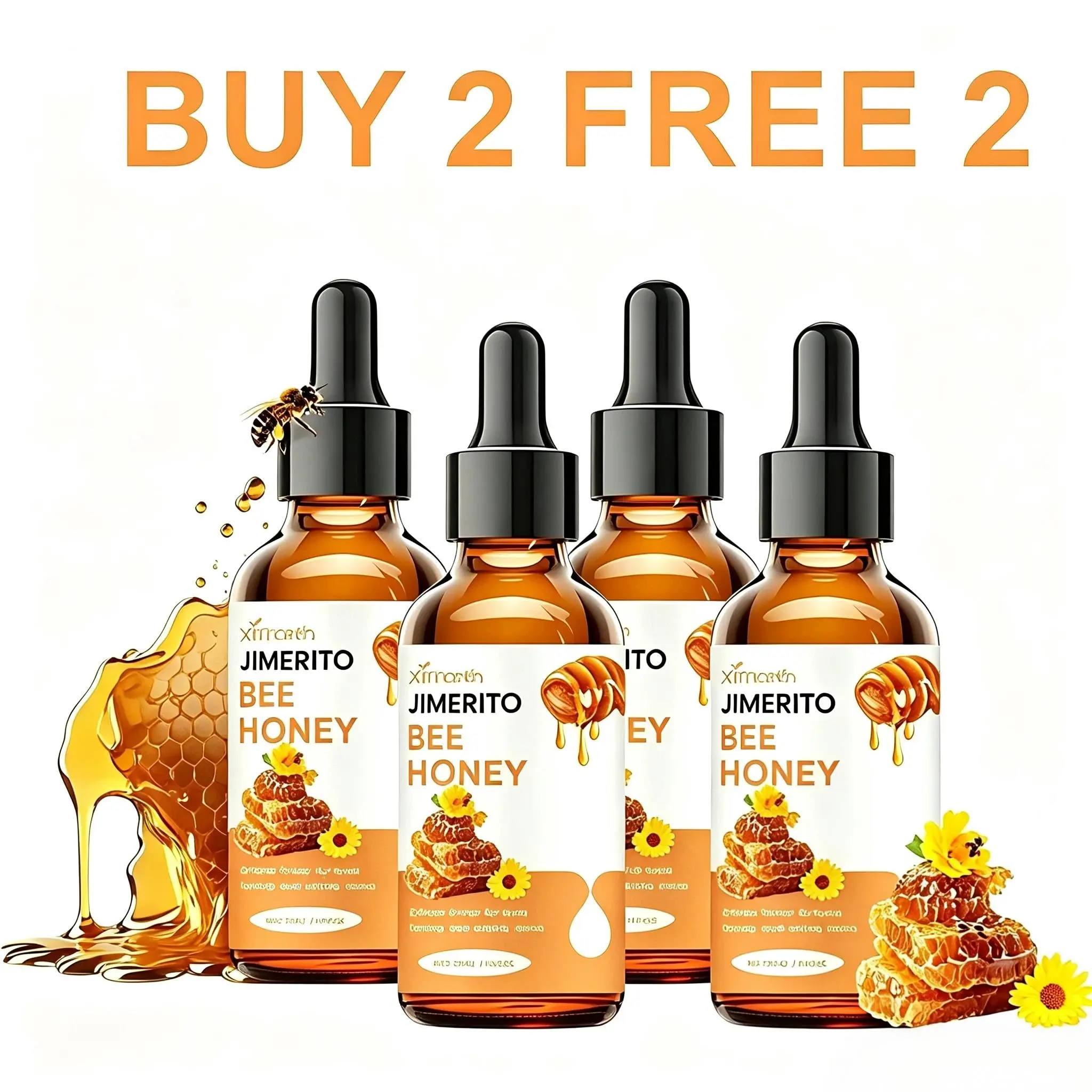 【Buy 2 Get 2 Free】Ximonth Jimerito Honey Eye Care Solution - Lightweight Skincare for Dry, Astringent, Irritated Eyes, Refreshing, Moisturizing, Soothing, Anti-Fatigue Daily Restore Treatment