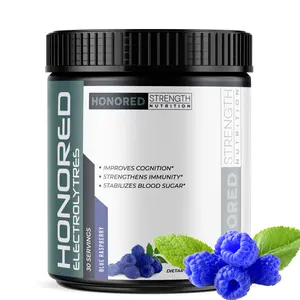 Honored Electrolytes (Blue Raspberry) Healthcare Dietary Vitamin Supplement Edible Fitness