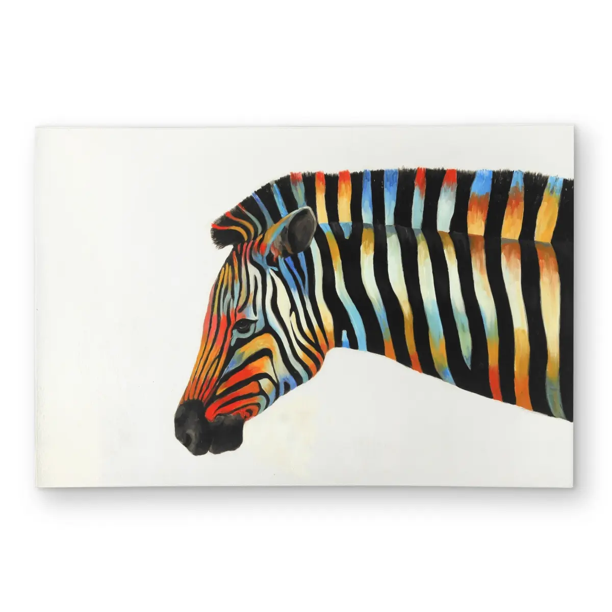 360 stand Super Soft Polyester Outdoor/Indoor Waterproof Area Rug, 2x3 ft Rectangle, Colorful Zebra Stripes, Red Wildlife Theme, Weatherproof Washable Printed Rug for Home Decor, Super Soft Rug, Waterproof Area Rugs