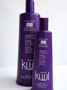 Kuul Matizant Shampoo ( 33.8 fl oz / 10.14 oz ) Purple shampoo for Blonde, Gray & Bleached Hair – Anti-Brass Toner with Amino-Gen (MATIZANTE CABELLOS CANOS RUBIOS O DECOLORADOS COLOR DEL LIQUIDO = MORADO) ( 300 ml / 1000 ml )