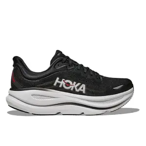 Men's HOKA Bondi 9 Black/Vermillion (1162011-BKVR)