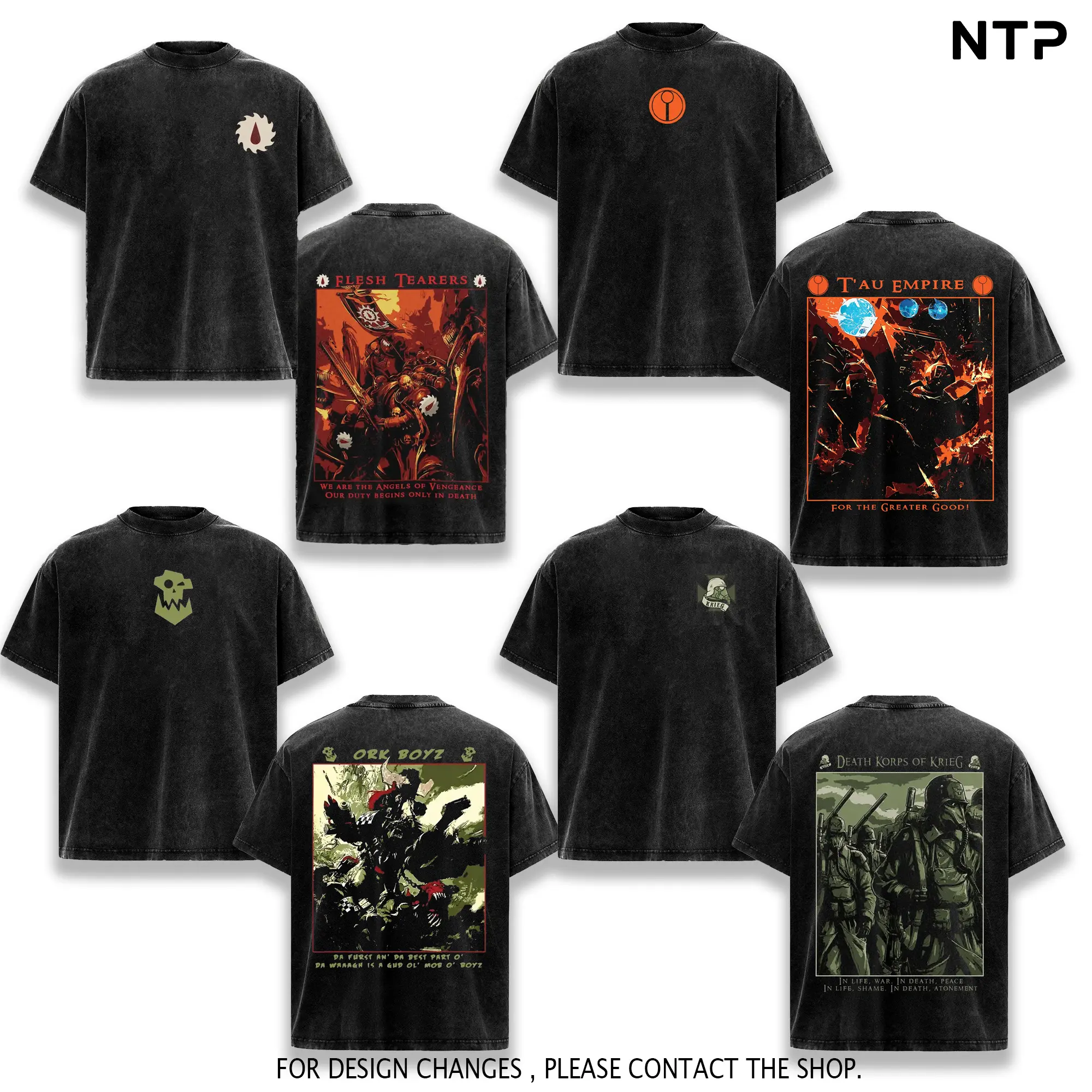 18 Designs Warhammer 40K Space Marine Successor Chapters Vintage Washed T-Shirt, Scythes of the Emperor Iron Snakes Flesh Tearers Raptors Graphic Tee, Premium Heavyweight Cotton Oversized Streetwear, Adeptus Astartes Fan Merch, Grimdark Collector Apparel