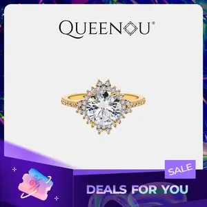 【802】Winterland Sunset 2CT Synthetic Moissanite Ring– Elegant and Luxurious Choice for Special Occasions
