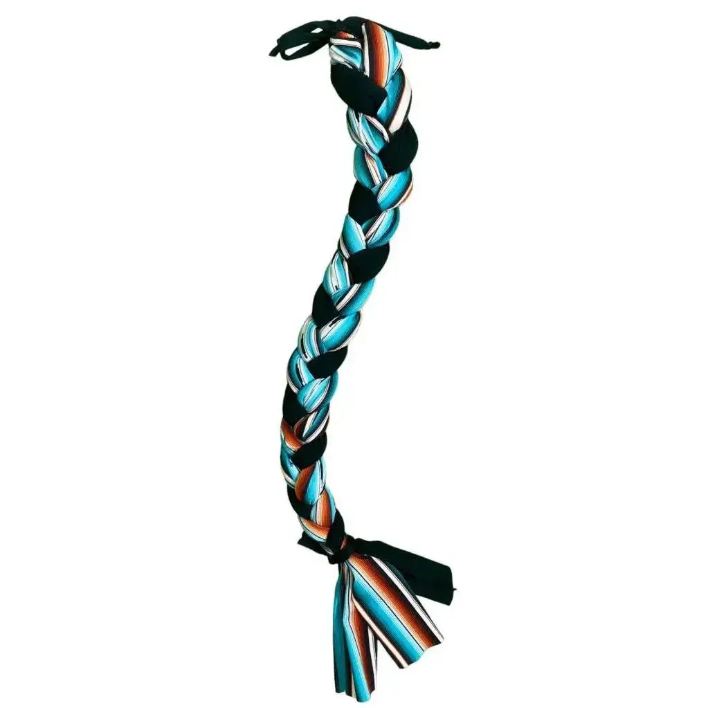 Teal Serape Braid-In Lycra Tail Bag