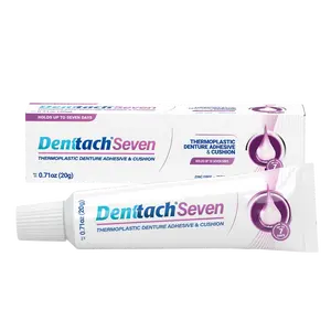Denttach Seven Thermoplastic Denture Adhesive Soft Reline for Dentures .70 oz