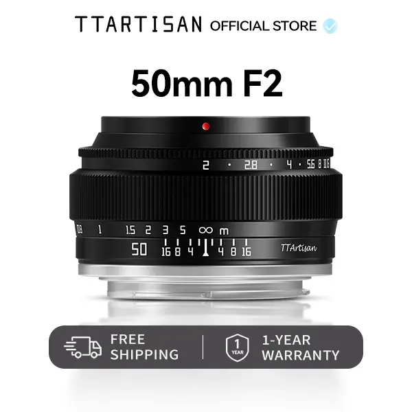 TTARTISAN 50mm F2 Full Frame Manual Focus Lens for L Mount — Compact Classic Street & Portrait Lens