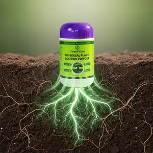 Rooting Powder for Cuttings & Transplanting, Gentle Plant Rooting Supplement, Aids Healthy Root Development for Cuttings, Seedlings, Potted Plants, Garden Flowers and Landscape Greenery