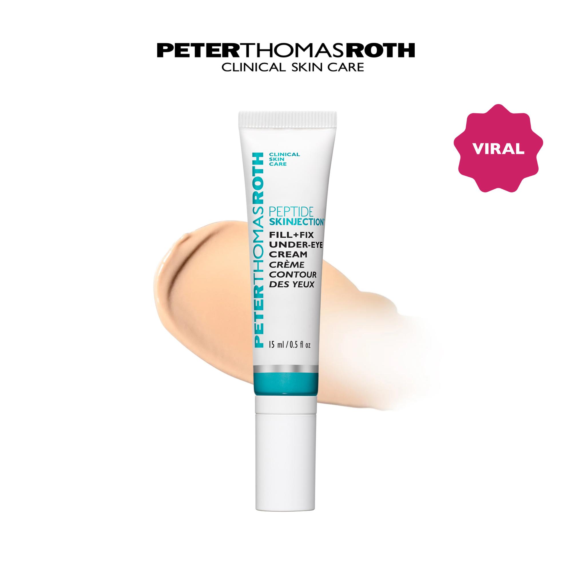 Peter Thomas Roth Peptide Skinjection Fill Fix Under-Eye Cream, Brighten Under Eyes, Peptide Under-Eye Brightening Crea
