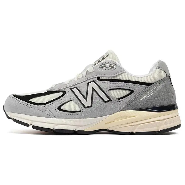 New Balance Teddy Santis X 990v4 Made In Usa Grey Black' Retro Comfort Low Top Commuter Running Shoes Unisex White U990TG4