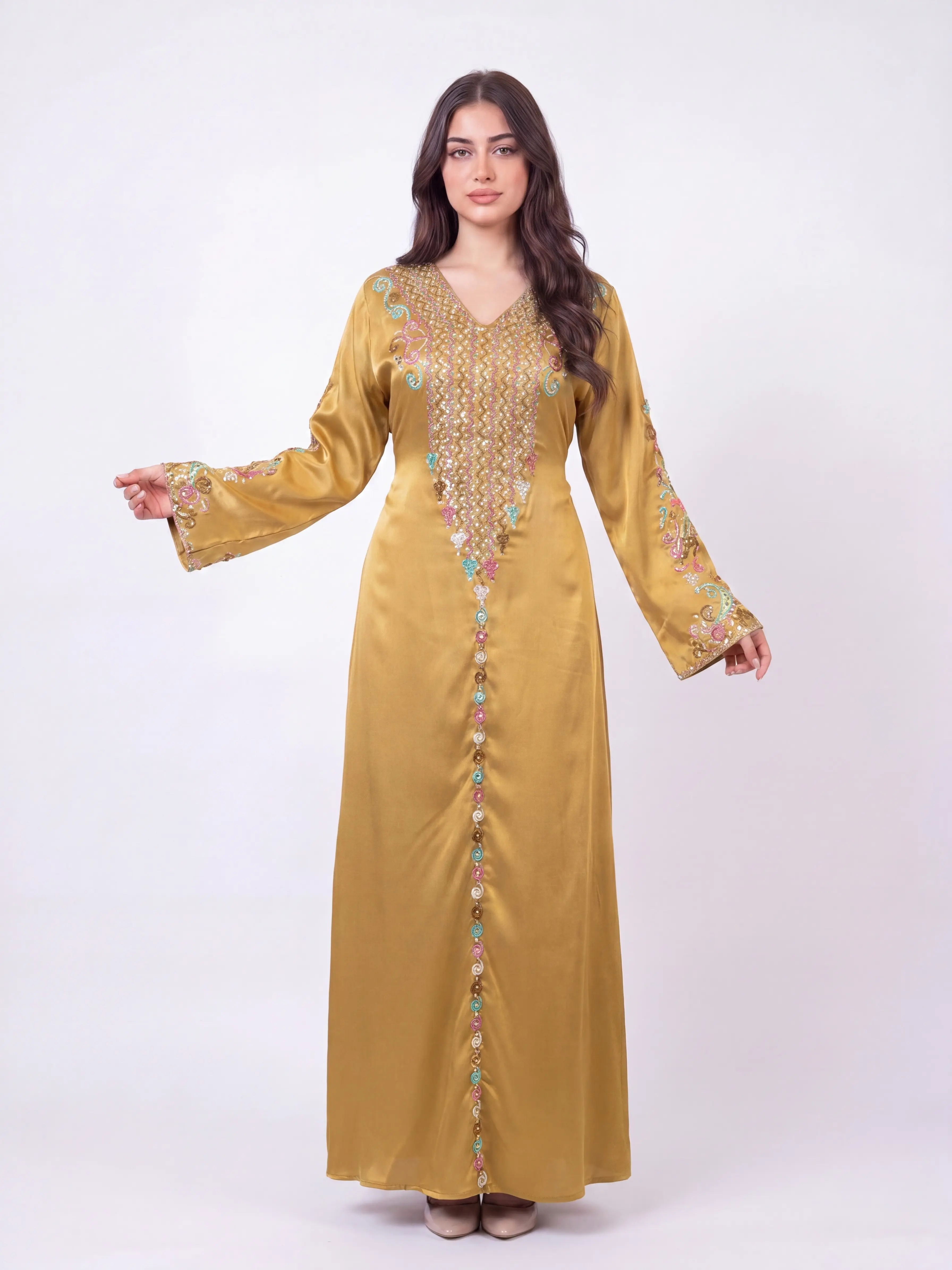 Stella Galabiya - Embrodiered Women's Galabiya, Traditional, Ceremonial Perfect for Eid Dress, Ramadan, Gifts for Her