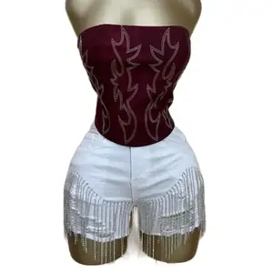 Rhinestone Stretch Shorts