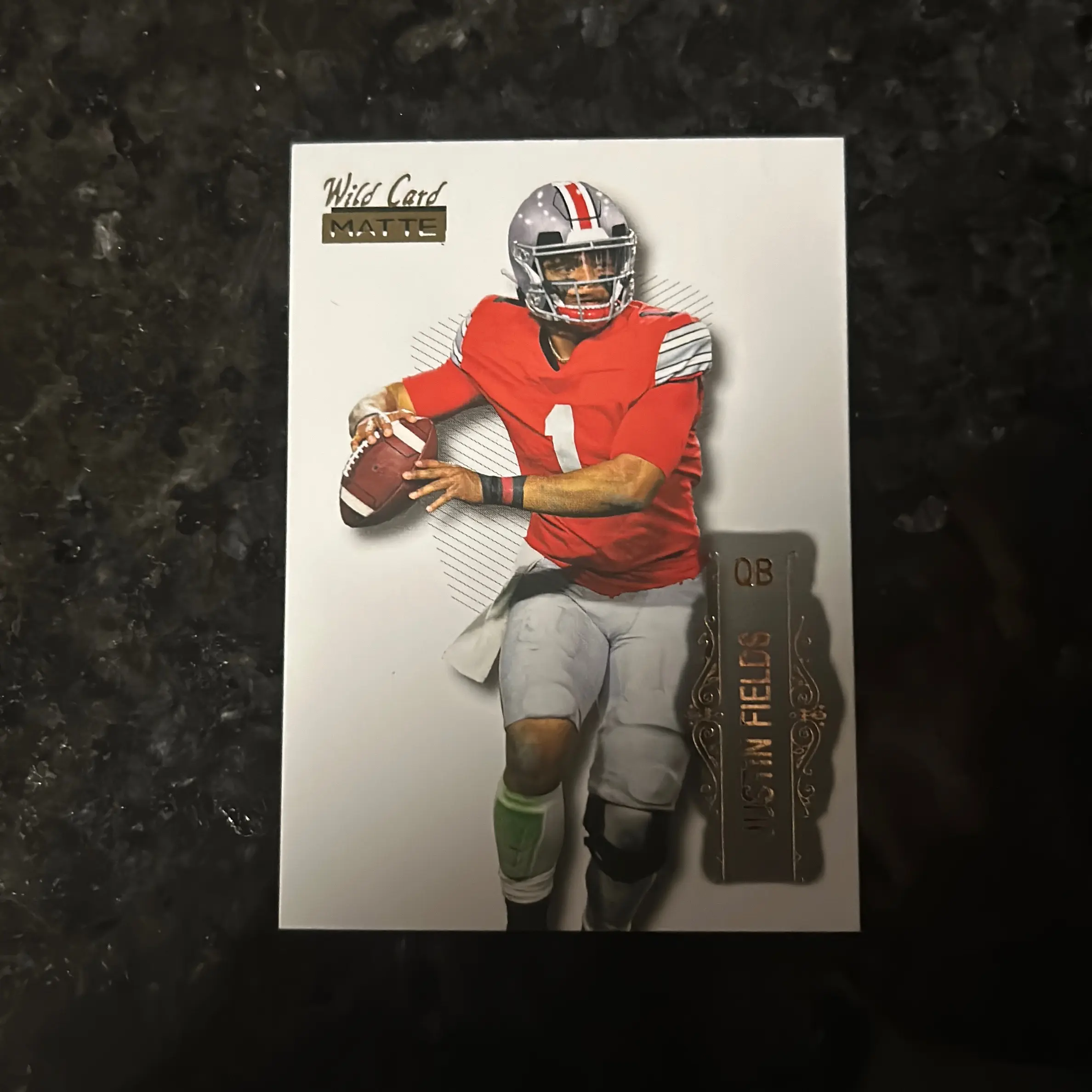 Justin fields rookie card wild card matte