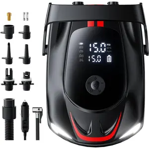 50PSI Paddle Board Pump Electric Portable, SUP Air Pump for Paddleboard with Auto-Off, Deflate Function, and 12V DC  Connector for Stand Up Paddle Boards, , Tents, Mattresses