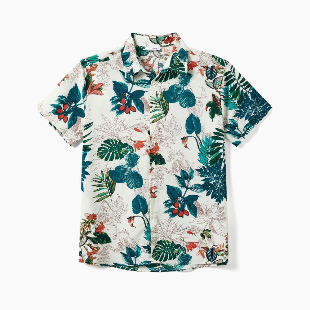 PatPat Family Matching Blue Short-sleeve Tee & Colorful Stripe Camisole Dress - Durable Breathable Fabric for Casual Outings & Vacations