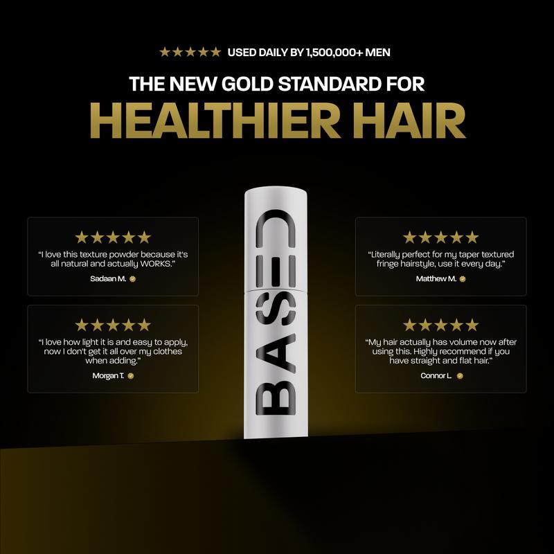 BASED Hair Texture Powder | Instant Volume & Texture | Lightweight, Matte Finish | Simple, Effective, BASED.