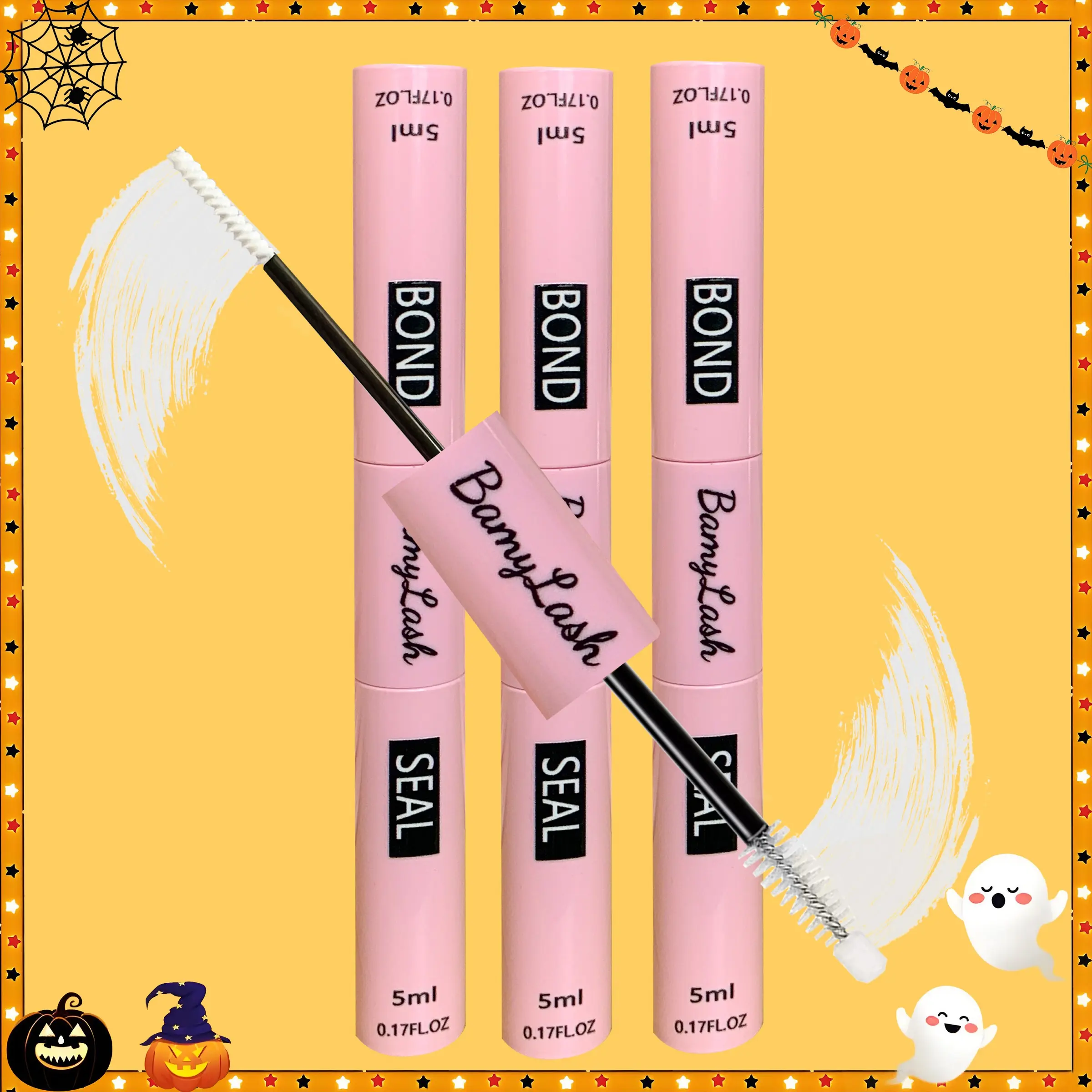 Lash Bond & Seal Waterproof Glue Eyelash Bonding Glue 2-in-1 Lash Cluster Glue for Puff Lash Clusters Eyelash Extensions Diy Cluster Lashes Adhesive Long Lasting Gentle Formula Comfortable Non Irritating Makeup Cosmetic Eyelash Sealant
