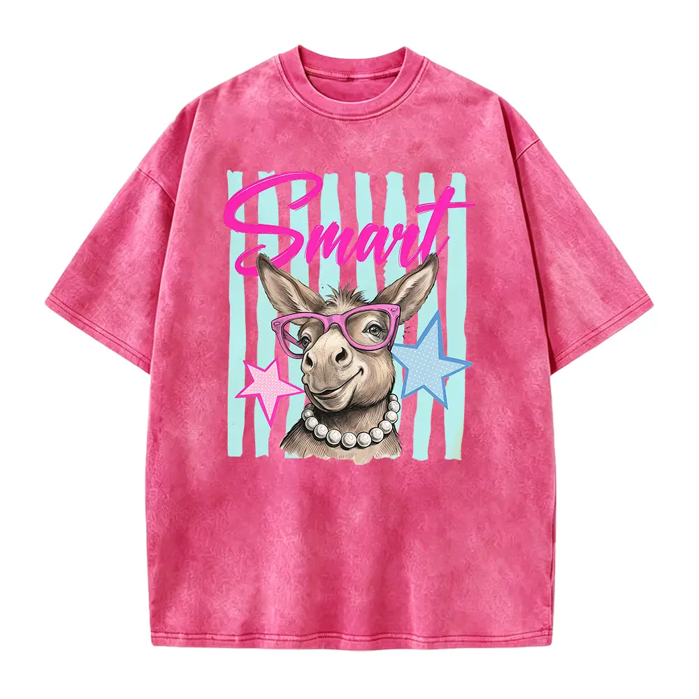 Smart Donkey Graphic Tee – Funny Farm Animal Shirt, Summer Coastal Vibes