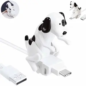 Humping Dog Charger,Funny Humping Dog Phone Fast Charger Cable, Humping/Anxiety Dog Charger for iPhone/Android, Portable Stray Dog Phone Charger That Moves,Dog Toy Smartphone USB Cable Charger