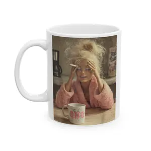 Funny Face Mug | 11 Oz Stressed Funny Face Mug | Meme Face Mug