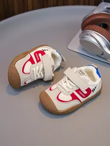 2026 New Trendy Kids Sport Shoes, Breathable Mesh Velcro & Dual Laces Design, Anti-Collision Soft Sole Non-Slip, Unisex Toddler Walking Net Shoes, Soft Soled Shoes