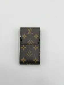 Pre-owned Canvas Small Leather Goods Louis Vuitton Monogram Cigarette Case