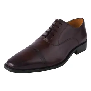 Oscar Mens Leather Lace up Oxford Dress Shoes