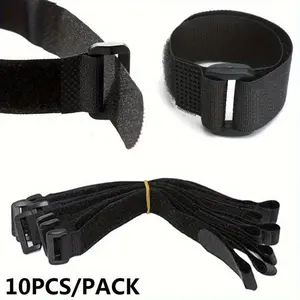 10pcs Durable Nylon Hook & Loop Strap Cable - Reusable Fixed Cable Tie Bike and Other Bike Accessories