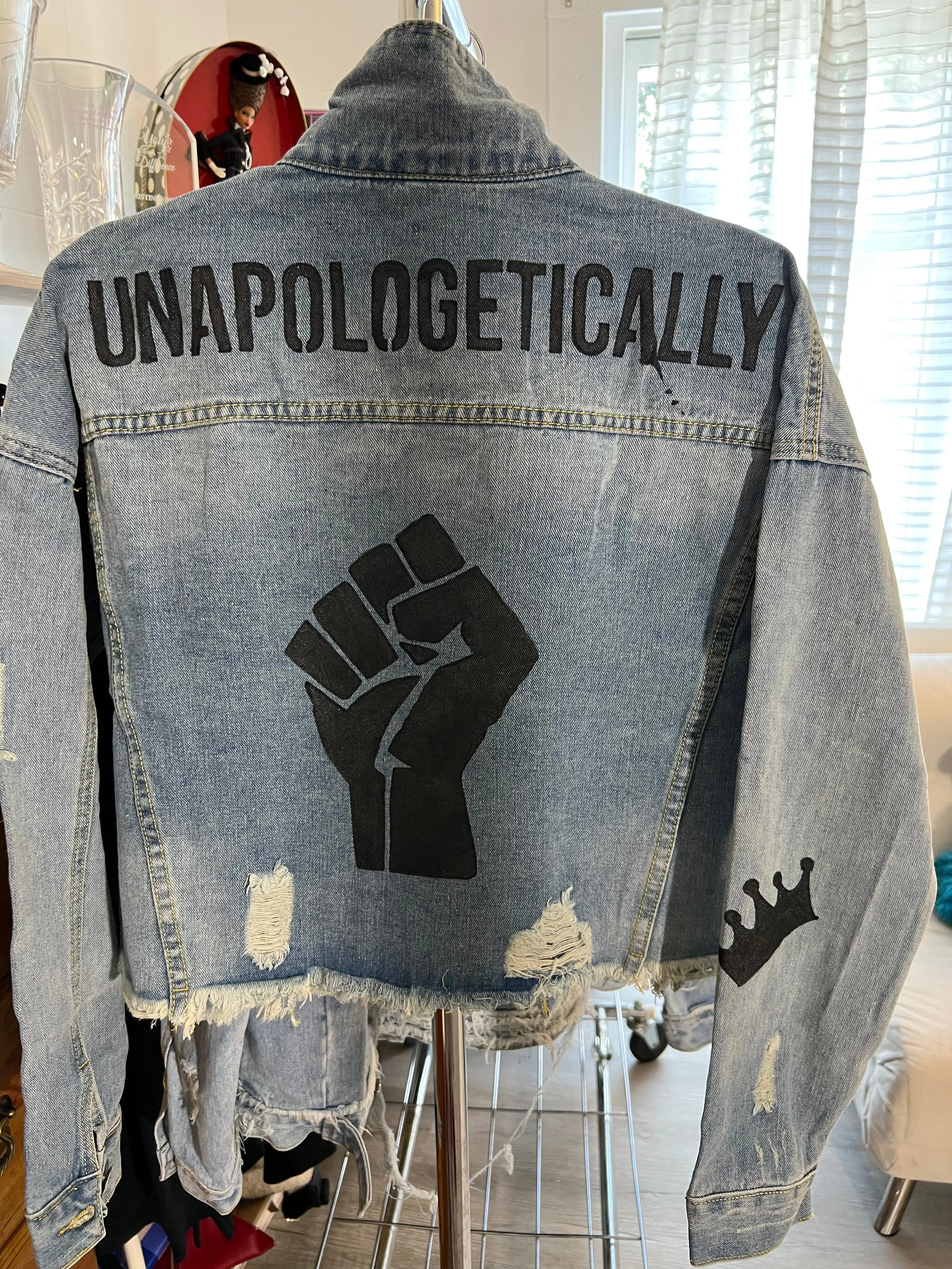 Custom Hand Painted Denim