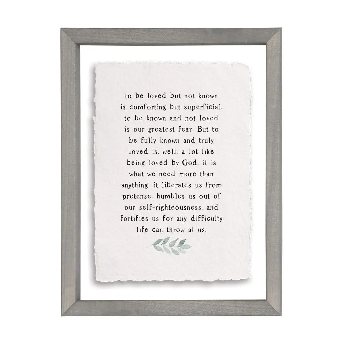 Sincere Surroundings 14" To Be Loved Floating Frame Art Sincere Surroundings 14" To Be Loved Floating Frame Art